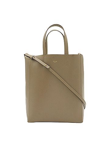 Céline CELINE Vertical Cabas Small Tote Bag Shoulder Leather Greige 189813 (view 1)