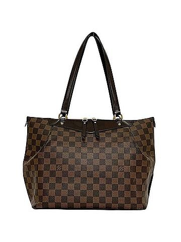 Louis Vuitton Louis Vuitton Westminster GM Tote Bag, Damier Ebene, N41103 DR0142, LOUIS VUITTON, Canvas Leather, Brown, Women's. (view 1)