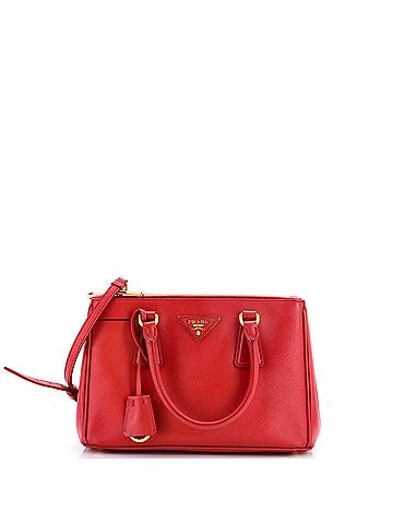 Prada Double Zip Lux Tote Saffiano Leather Small (view 1)
