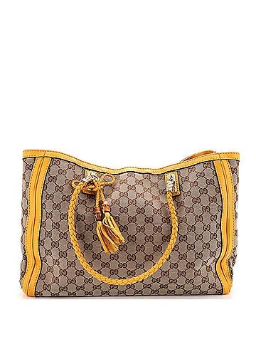 Gucci Bella Tote GG Canvas with Leather Medium (view 1)