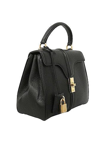 Céline Celine handbag, Seize leather, black, 2-way bag for women, OP033192 (view 2)