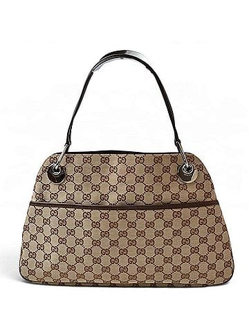 Gucci Gucci bag, GUCCI GG canvas tote bag 121023 brown beige, women's. (view 2)