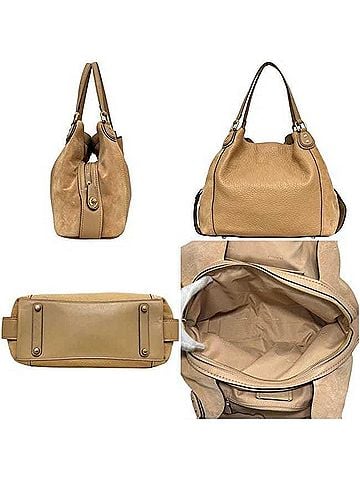 Coach Coach Edie Tote Bag 20334 COACH Leather Beige Women's (view 2)