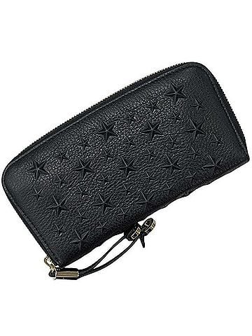 Jimmy Choo Jimmy Choo Round Long Wallet L000068157001 JIMMY CHOO Leather Black Women's Star (view 1)