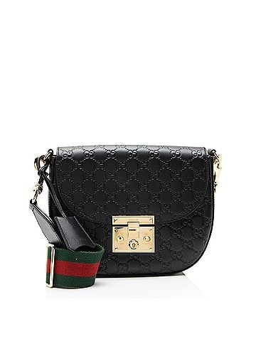 Gucci Gucci Guccissima Leather Padlock Saddle Medium Shoulder Bag (view 1)