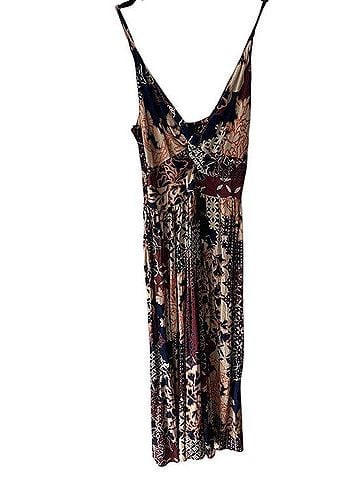 Angie Patchwork Floral Print Twist-Front Maxi Dress Casual Dress (view 1)