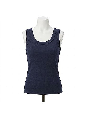 Fifteen Twenty Scoop Neck Tank Top in Navy (view 1)