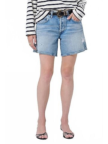Citizens of Humanity Billie Relax Denim Short in Sparrow Light Indigo (view 2)
