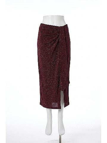 Gilli Aurora Drape Skirt in Red (view 1)