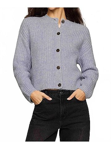 Z Supply Rosemont Long Sleeve Cardigan in Grey (view 2)