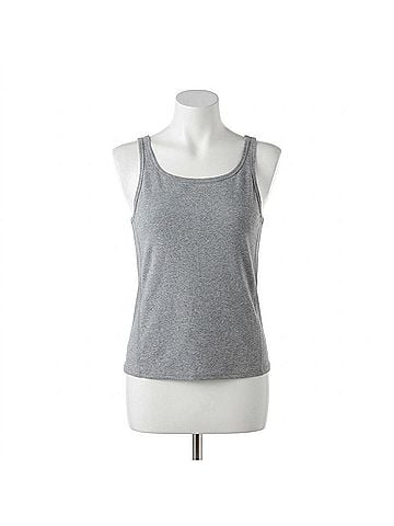 Lyssé Women's Reversible Essential Tank in Grey Melange (view 1)