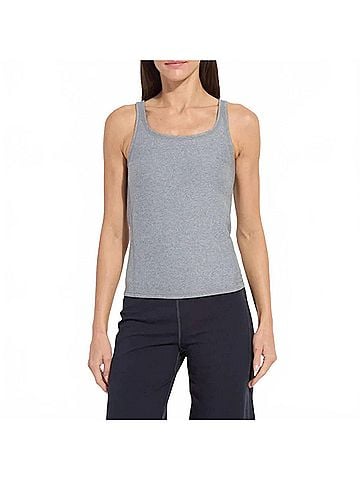 Lyssé Women's Reversible Essential Tank in Grey Melange (view 2)