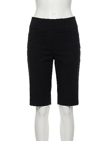 Joseph Ribkoff Stretchable Pull On Bermuda Shorts in Black (view 1)