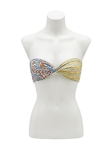 Free People Donna Convertible Bandeau Bikini Top in Moonlight Oasis (view 1)