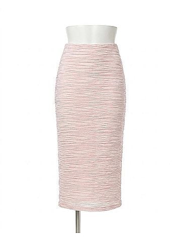 Joseph Ribkoff Textured High Waist Pencil Skirt in Petal Pink (view 1)