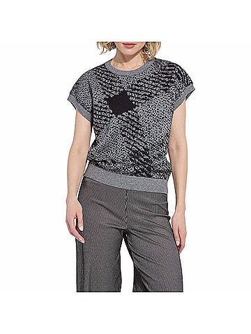 Lyssé Women's Germaine Pullover Sweater in Grey (view 2)