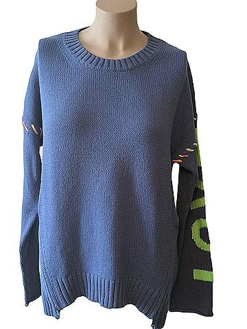 Lisa Todd Women's Love Crush Sweater in Indigo (view 2)