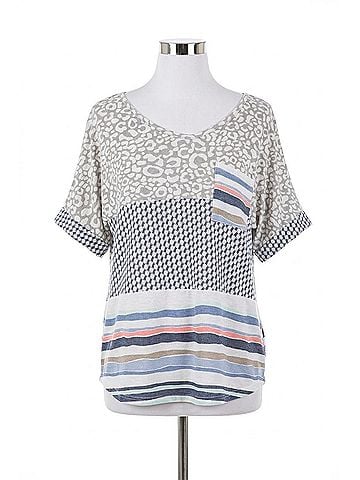 7th Ray Women's Off The Shoulder Top in Navy (view 1)