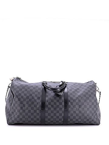 Louis Vuitton Keepall Bandouliere Bag Damier Graphite 55 (view 1)