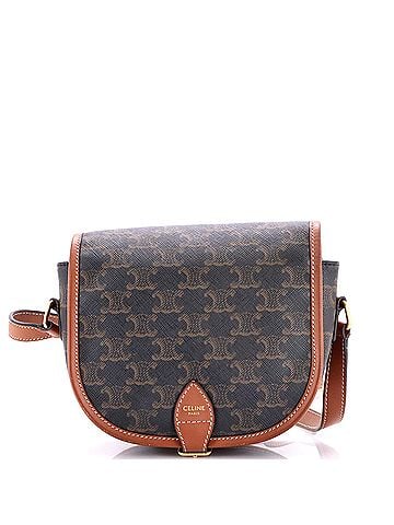 Céline Folco Bag Triomphe Coated Canvas Medium (view 1)