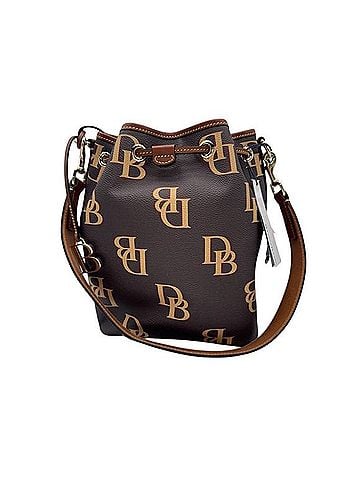 Dooney & Bourke Monogram Drawstring Shoulder Bag Leather Belt (view 1)