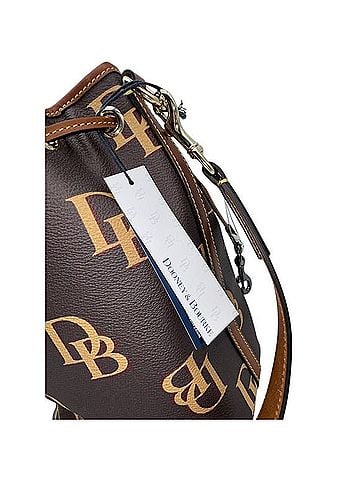 Dooney & Bourke Monogram Drawstring Shoulder Bag Leather Belt (view 2)
