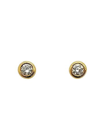 Tiffany & Co. Tiffany &amp; Co. By the Yard Earrings, 1PD (1 diamond), 18K Yellow Gold, Women's Earrings (view 1)