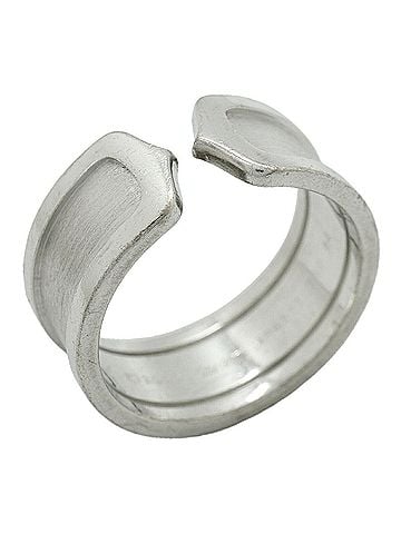 Cartier Cartier C2 Wide Ring, 18K White Gold, Men's (view 1)