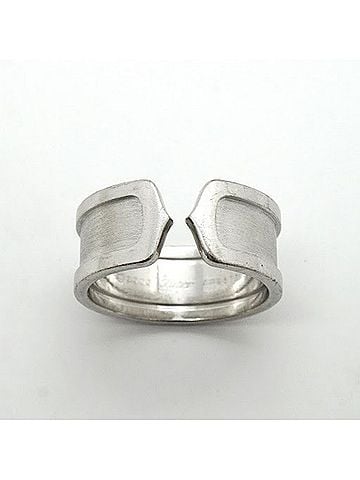 Cartier Cartier C2 Wide Ring, 18K White Gold, Men's (view 2)