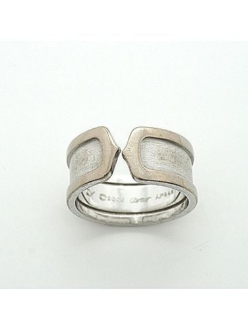 Cartier Cartier C2 Wide Ring, 18K White Gold, Men's (view 2)