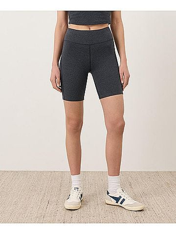 Pact Charcoal Heather On The Go-To Bike Short (view 2)