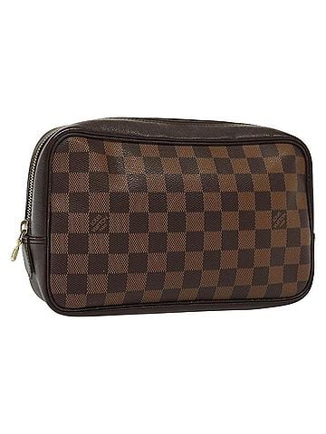 Louis Vuitton Trousse Toiletry Damier Canvas Brown Canvas Toiletry Case Accessory (view 1)