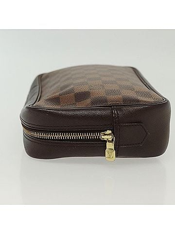 Louis Vuitton Trousse Toiletry Damier Canvas Brown Canvas Toiletry Case Accessory (view 2)