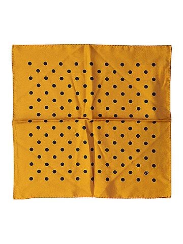 Dolce & Gabbana Orange Polka Dot Square Handkerchief Men's Scarf (view 1)