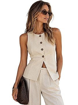 Madewell Crewneck Cutaway Vest Vest (view 1)