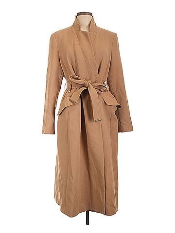 Karen Millen soft heavy belted trench Coat (view 1)