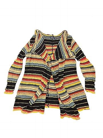 Polo by Ralph Lauren Open Knit Striped Cardigan sweater Silk Cardigan (view 1)