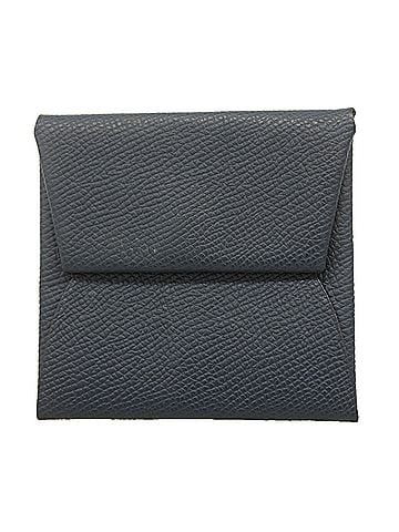 Hermès Hermes Bastia Wallet/Coin Case, Veau Epsom Leather, Blue Navy, W Stamp, Men's/Women's (view 1)