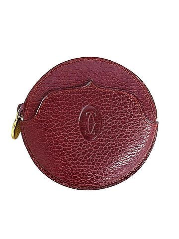 Cartier Cartier Must Leather Wallet/Coin Case, Bordeaux, Women's (view 1)