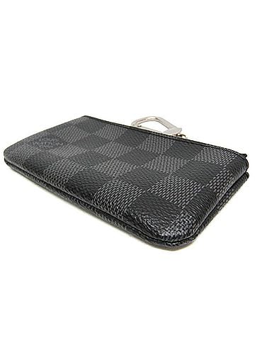 Louis Vuitton Louis Vuitton Damier Graphite Key Pouch N60155 Men's Damier Graphite Coin Purse/coin Case Damier Graphite (view 2)