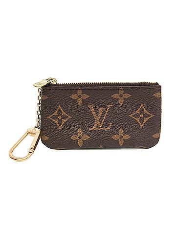 Louis Vuitton Louis Vuitton Monogram Key Pouch M62650 Men,Women Monogram Coin Purse/coin Case Brown (view 1)