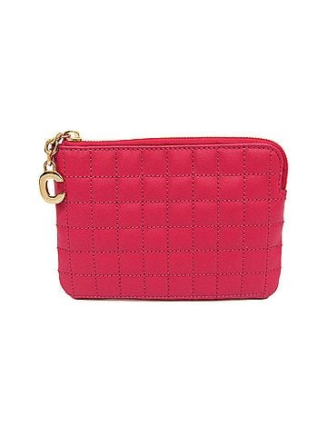 Céline Celine Quilted C Charm Women's Leather Coin Purse/coin Case Pink (view 1)