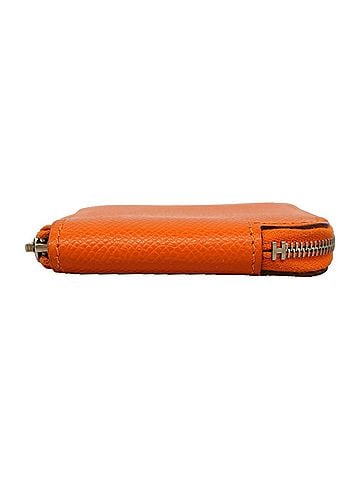 Hermès Hermes Azap Long Silk In Wallet/Coin Case, Veau Epsom Leather, Orange, X Stamp (view 2)