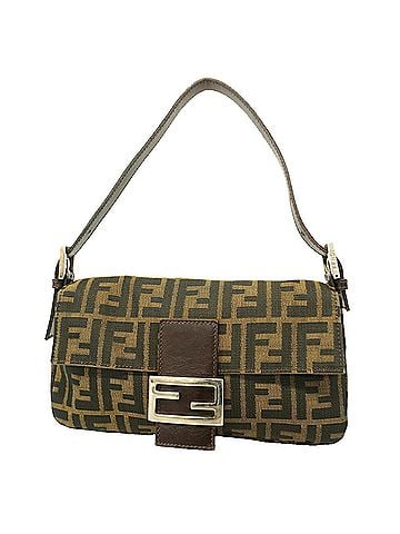 Fendi Fendi Zucca Mamma Bucket Nylon Canvas Handbag, Brown, Women's (view 1)