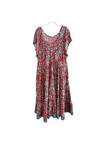 Soft Surroundings Kara Tiered Maxi Dress Casual Dress (view 1)