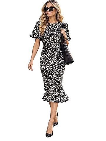 Boden Flippy Jersey Knit Midi Dress Casual Dress (view 1)