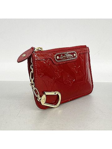 Louis Vuitton Louis Vuitton Vernis Pochette Clé NM Wallet/Coin Case M90214 Cerise Women's (view 2)