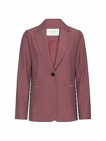 b.young Welt Style Melange Blazer in Rouge Charcoal (view 1)