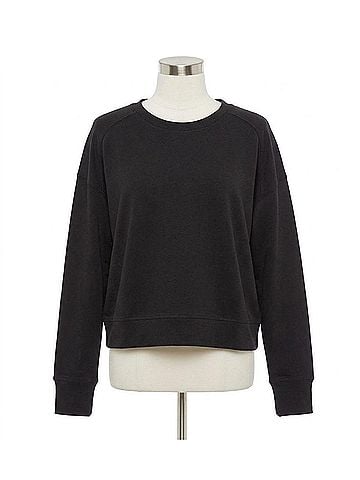 Mono b Women's Lisa Crewneck Top in Black (view 1)