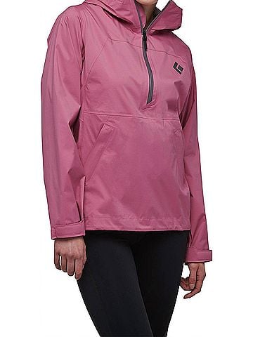 Black Diamond Stormline Stretch Anorak Jacket in Dyno Pink (view 2)